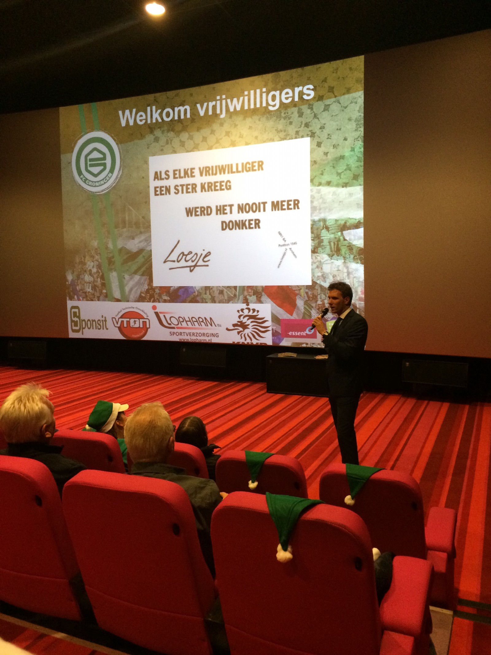 Presentatie vrijwilligersactie