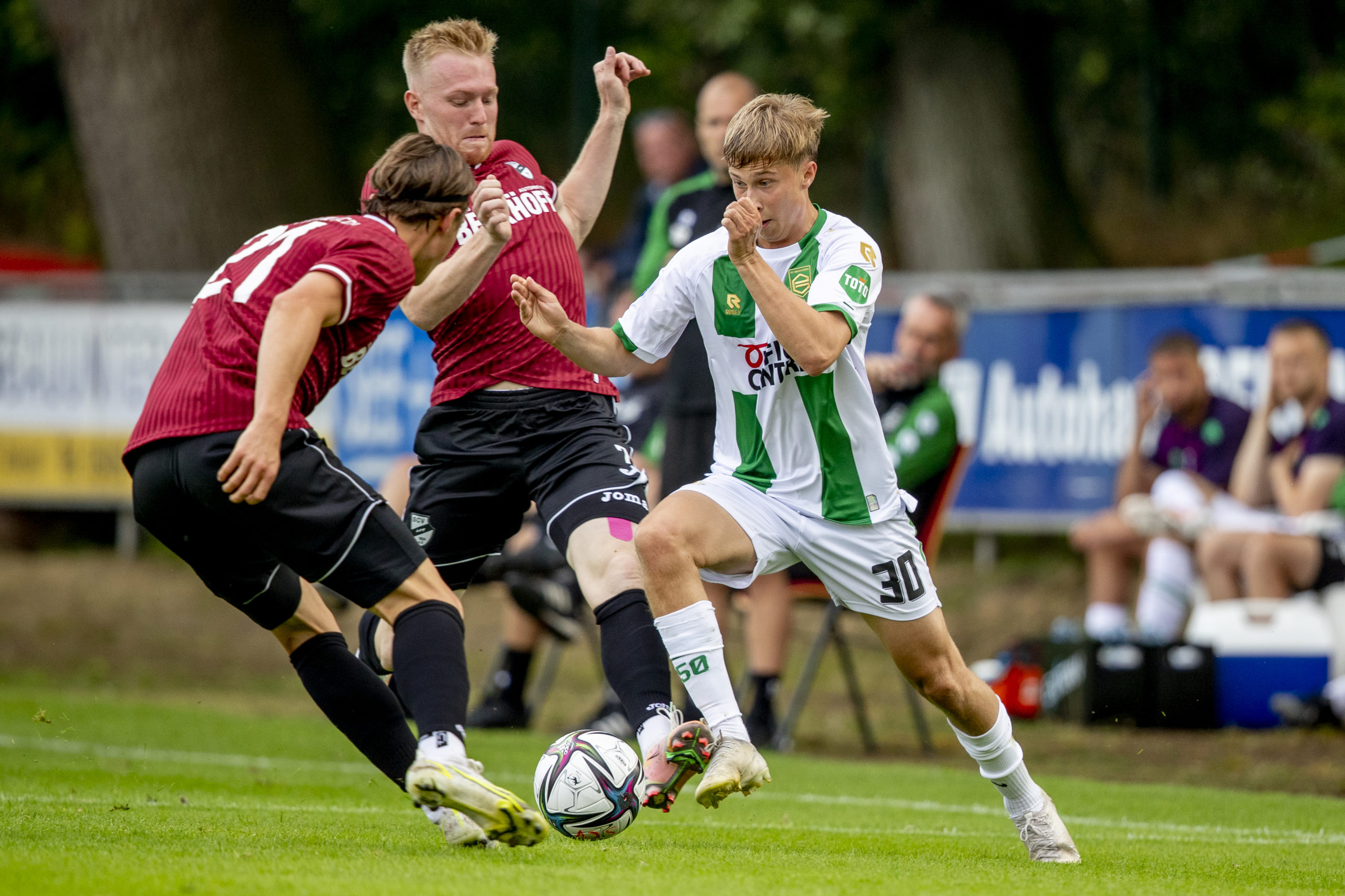 Schreck tussen 2 tegenstanders