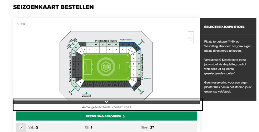 Stappenplan verlenging seizoenkaart 2022-2023 - FC Groningen