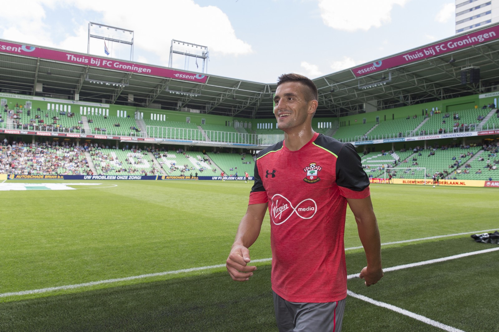 tadic in Groningen voor wedstrijd